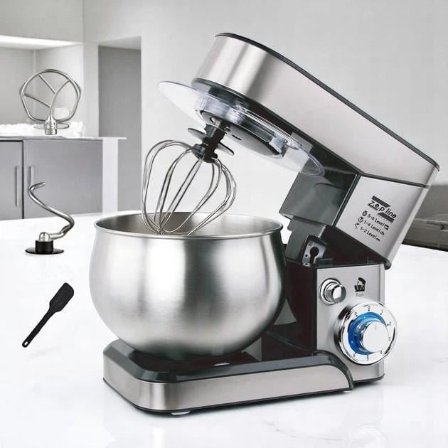 Міксер Zepline з нержавіючої сталі кухонний комбайн з чашею 3500 Вт (ZP-105) - фото 8 Міксер Zepline з нержавіючої сталі кухонний комбайн з чашею 3500 Вт (ZP-105) - фото 8