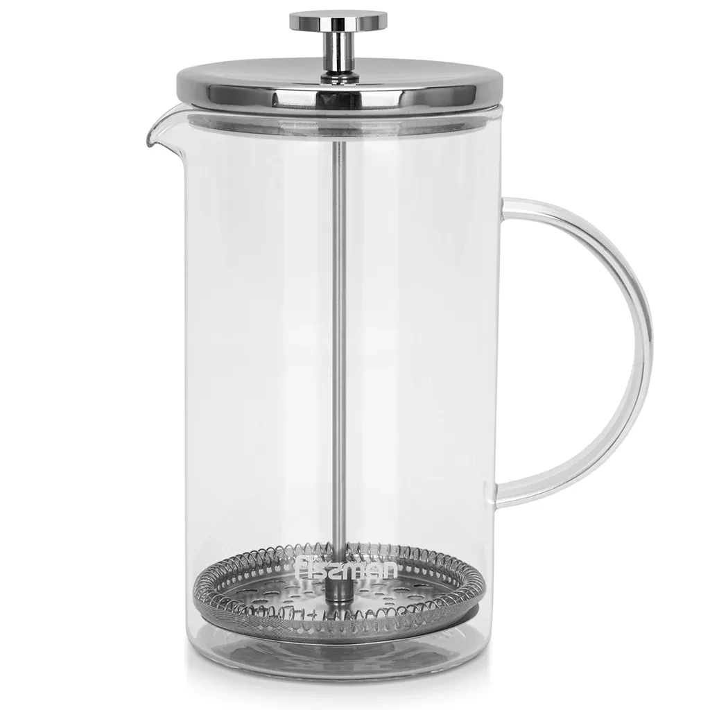 Френч-прес з поршнем Fissman Affogato 15x9,5x20,8 см 1000 мл із боросилікатного скла (9100) - фото 2