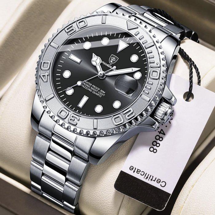 Часы наручные мужские Poedagar Pilot Silver (1800) - фото 2 Часы наручные мужские Poedagar Pilot Silver (1800) - фото 2