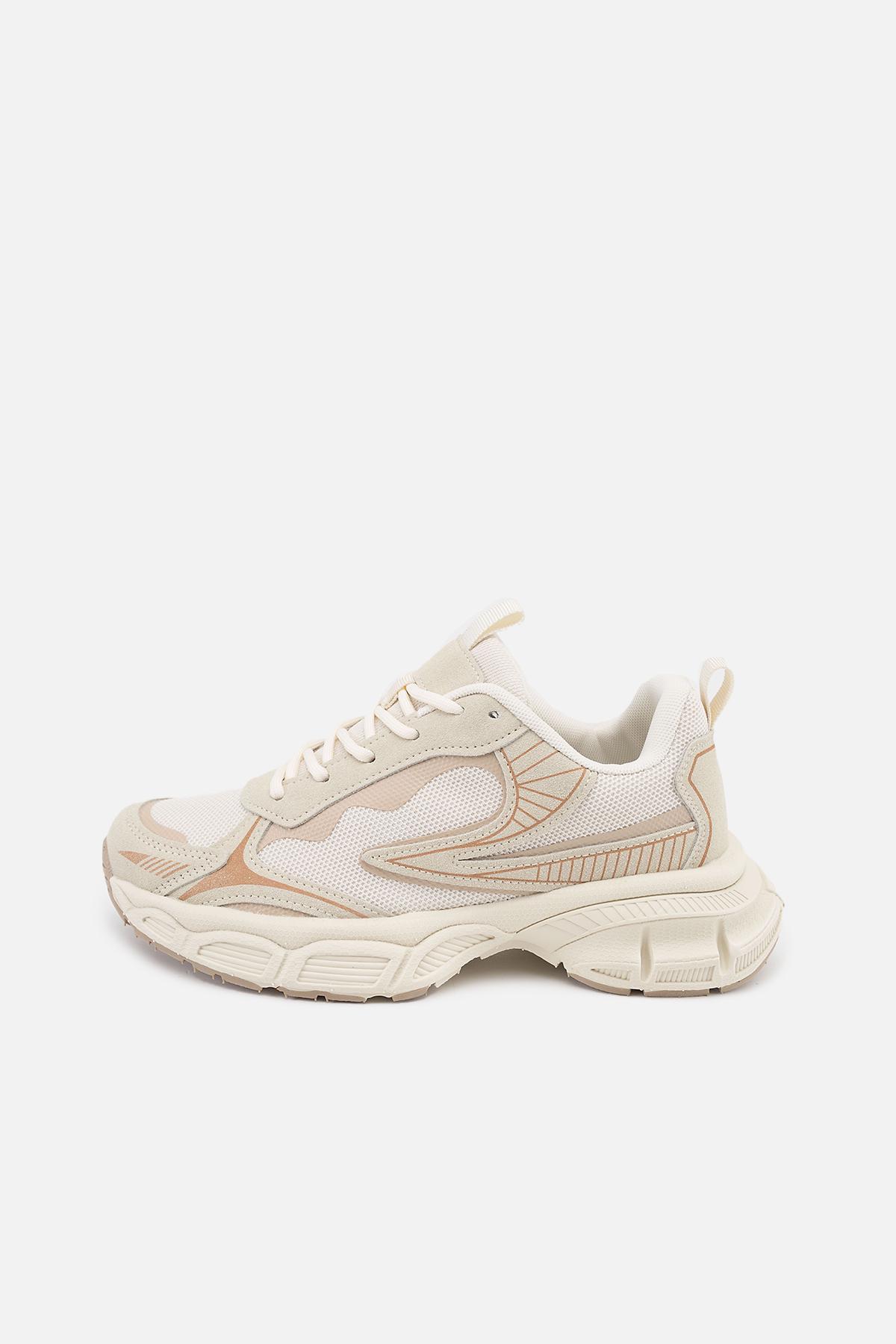 Кроссовки женские р. 36 Бежевый (SKT001010928)