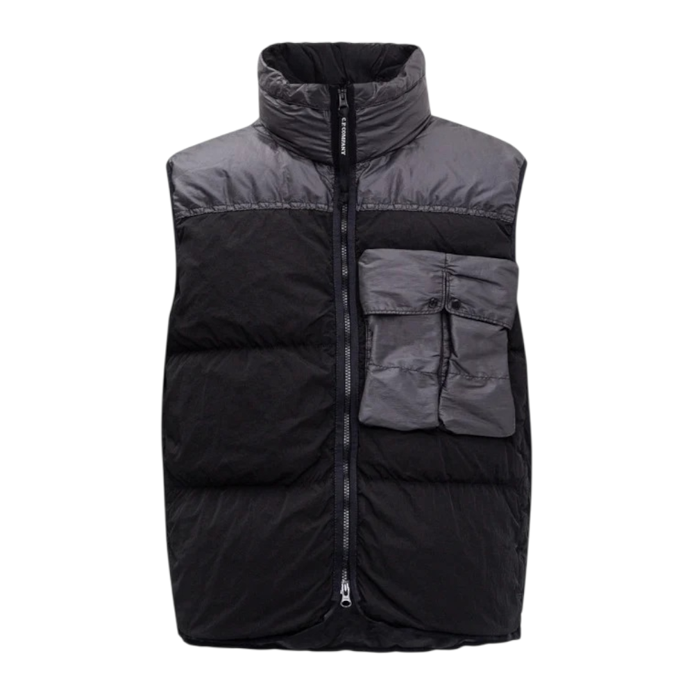 Жилет мужской в стиле C.P. Company L Черный (CP04001.1L) Жилет мужской в стиле C.P. Company L Черный (CP04001.1L)