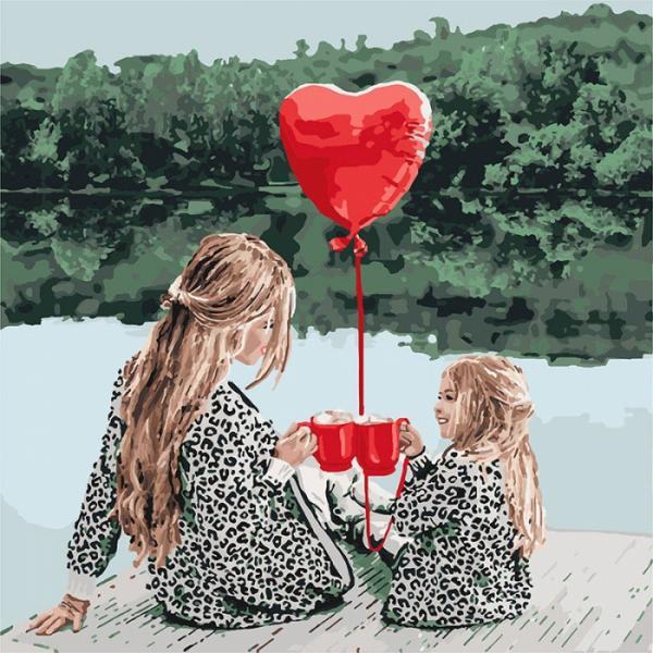 Набор для росписи по номерам Идейка Маленькие радости 40х40 см (КНО4669-mt)