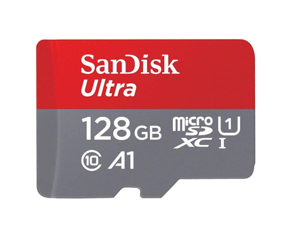Карта памяти MicroSDXC UHS-1 SanDisk Ultra 128Gb class 10 A1 100Mb/s (SDSQUNR-128G-GN6MN)