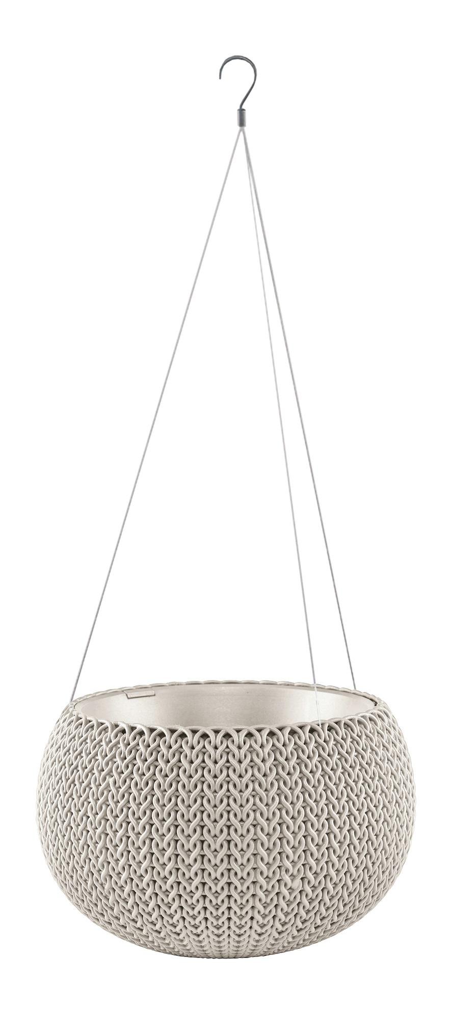 Горщик підвісний Keter Cozies з ланцюжком 3,2 л S Бежевий (7290106931954)