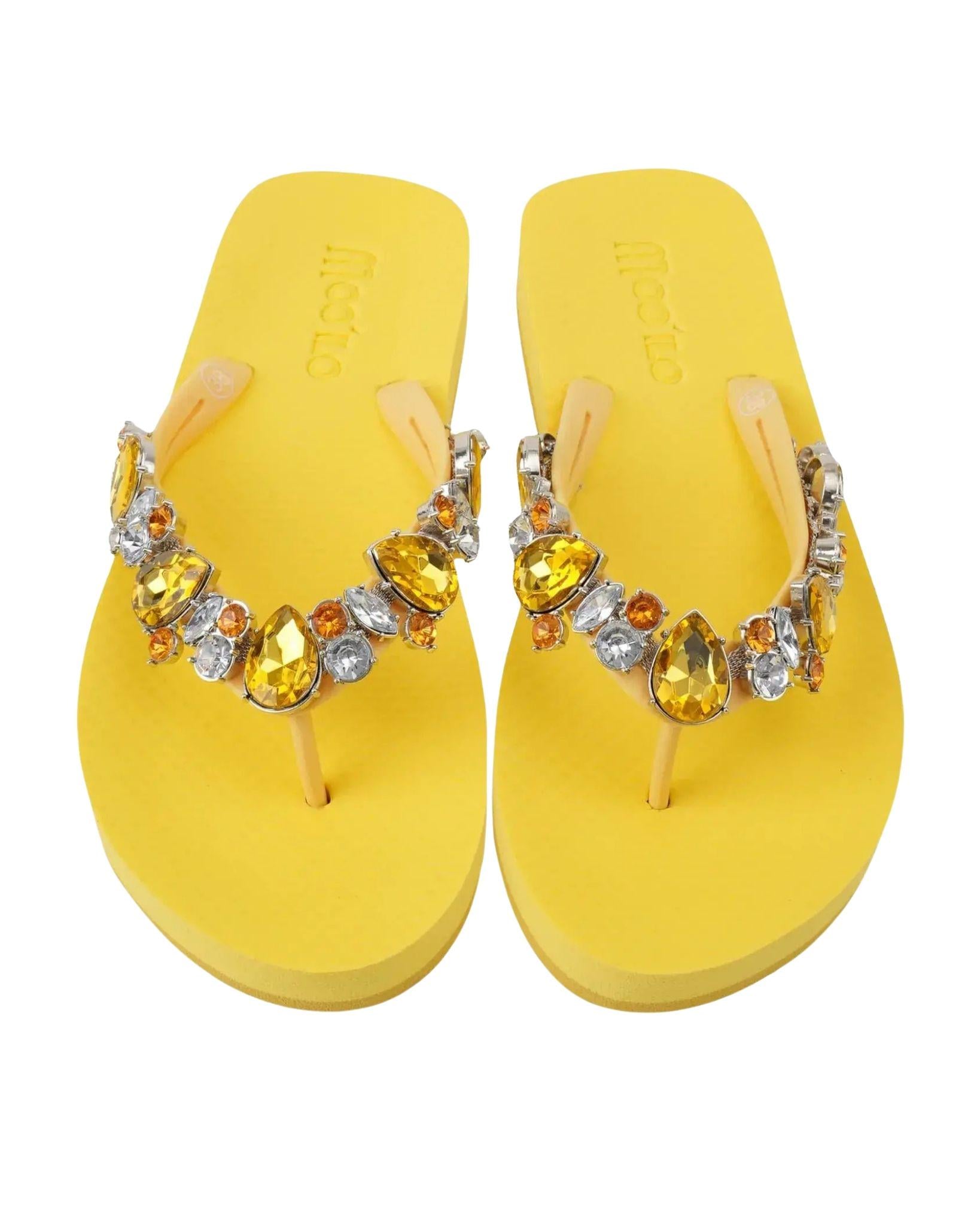 Вьетнамки женские Mooilo р. 40 Желтый (Katja-yellow)