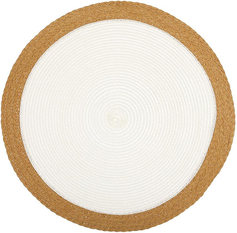 Набор сервировочных салфеток Natural Frame 6 шт. 38 см Белый