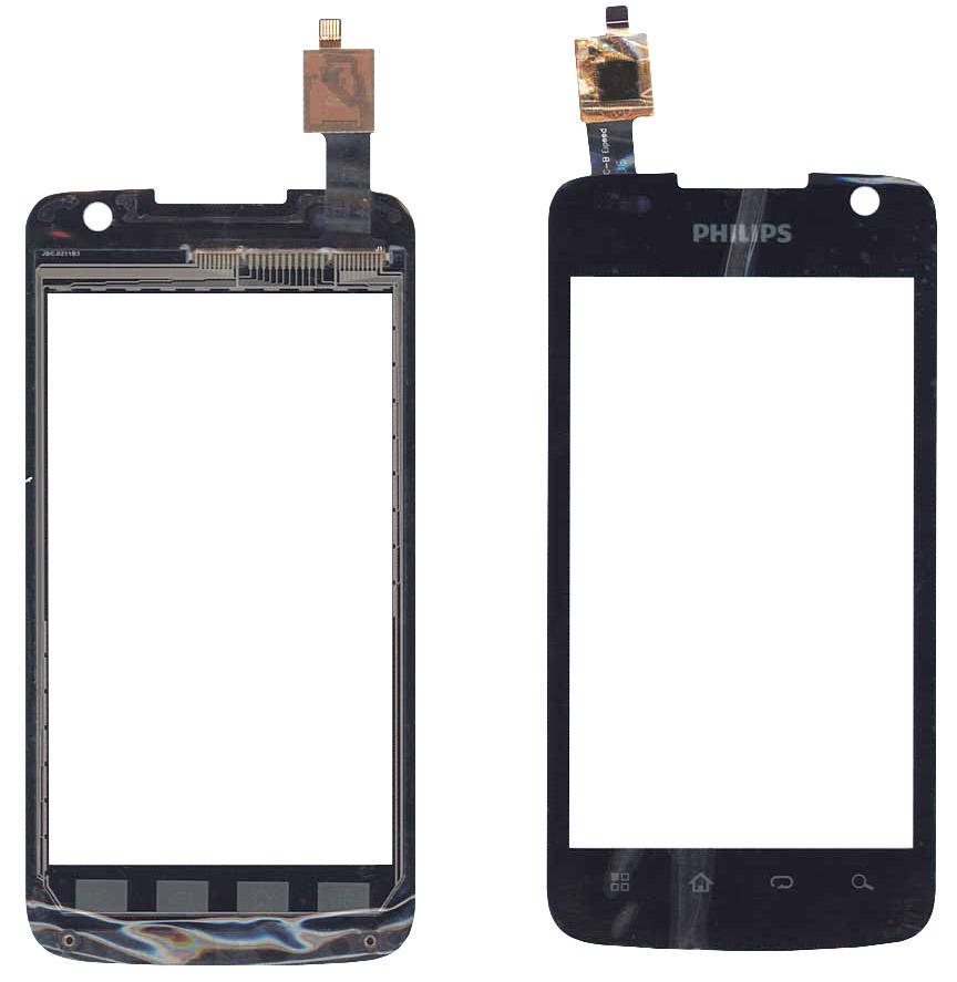 Тачскрин для смартфона Philips Xenium W6350 Черный