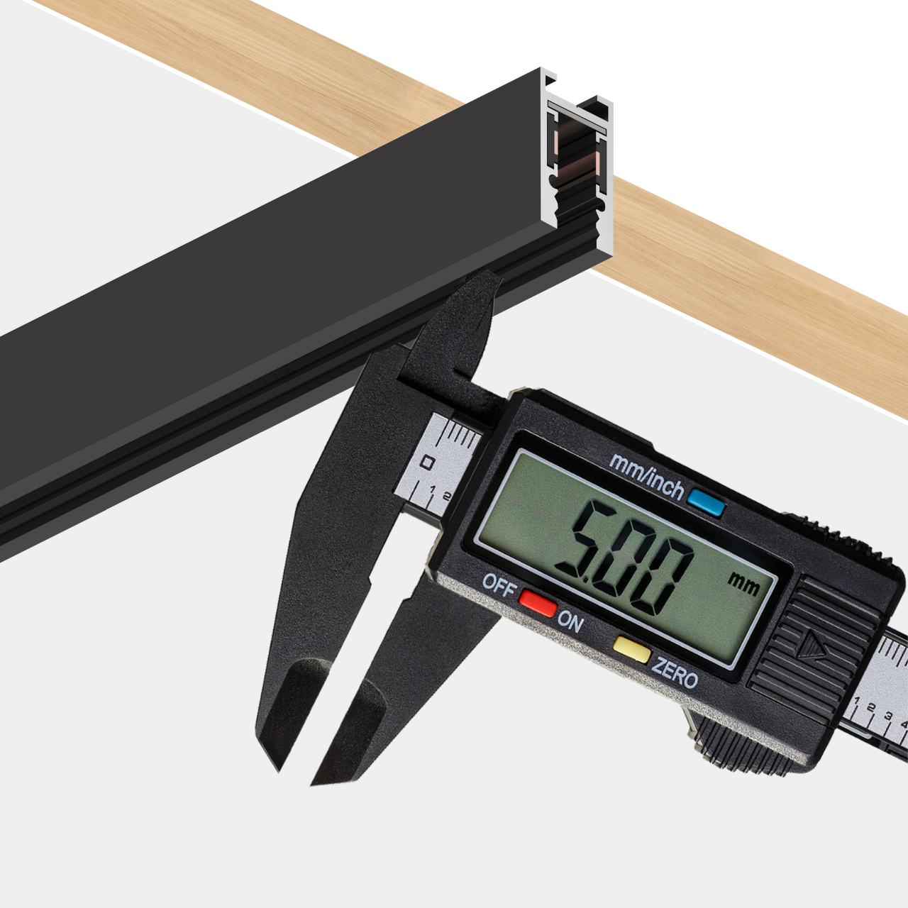 Шинопровод магнитный трековый MERALLI 24V накладной и подвесной 1 м Черный (TRSHNP100) - фото 2 Шинопровод магнитный трековый MERALLI 24V накладной и подвесной 1 м Черный (TRSHNP100) - фото 2