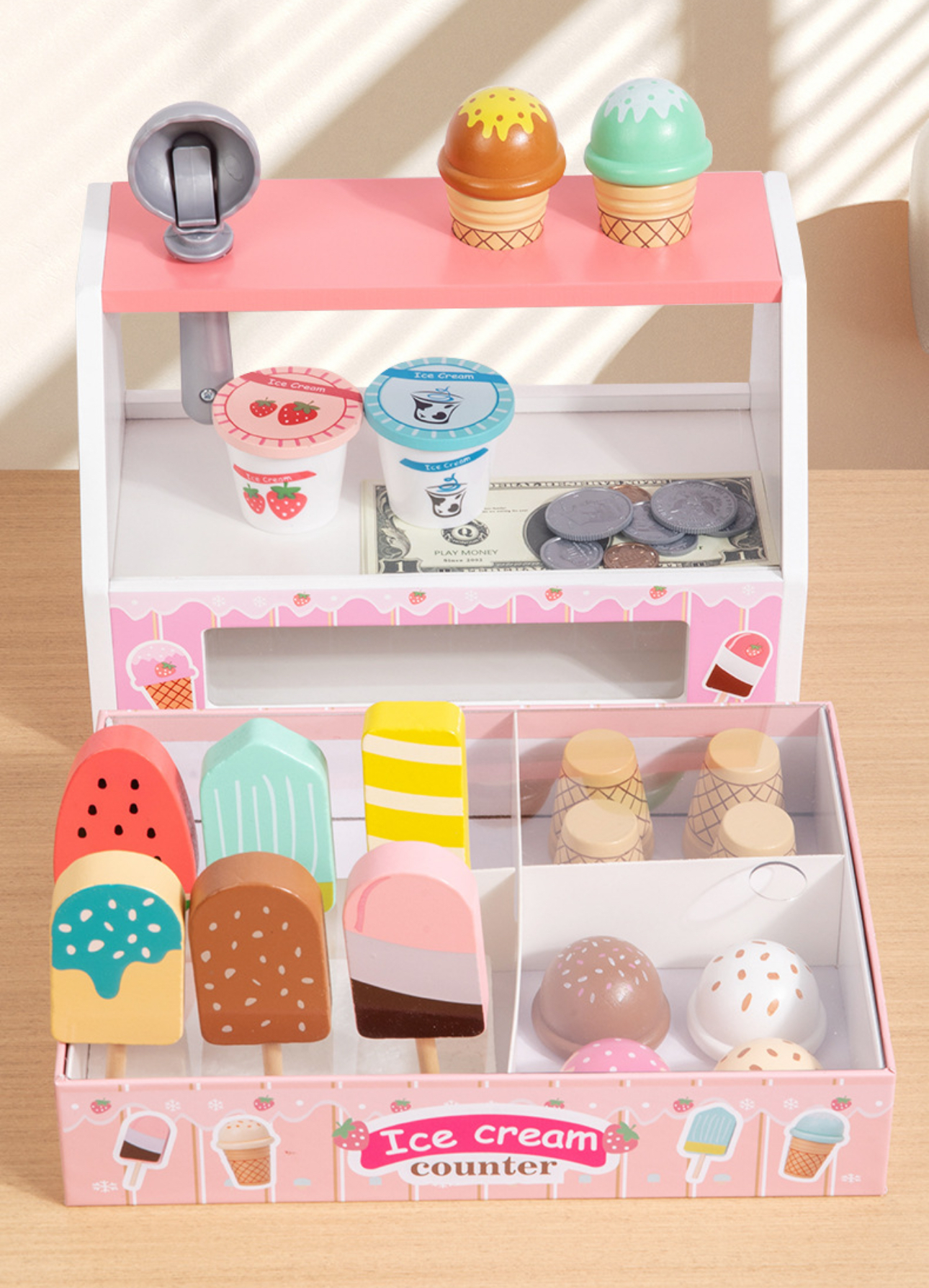 Дитячий ігровий набір Cream Counter Морозиво дерев'яний Ice (133) - фото 11 Дитячий ігровий набір Cream Counter Морозиво дерев'яний Ice (133) - фото 11
