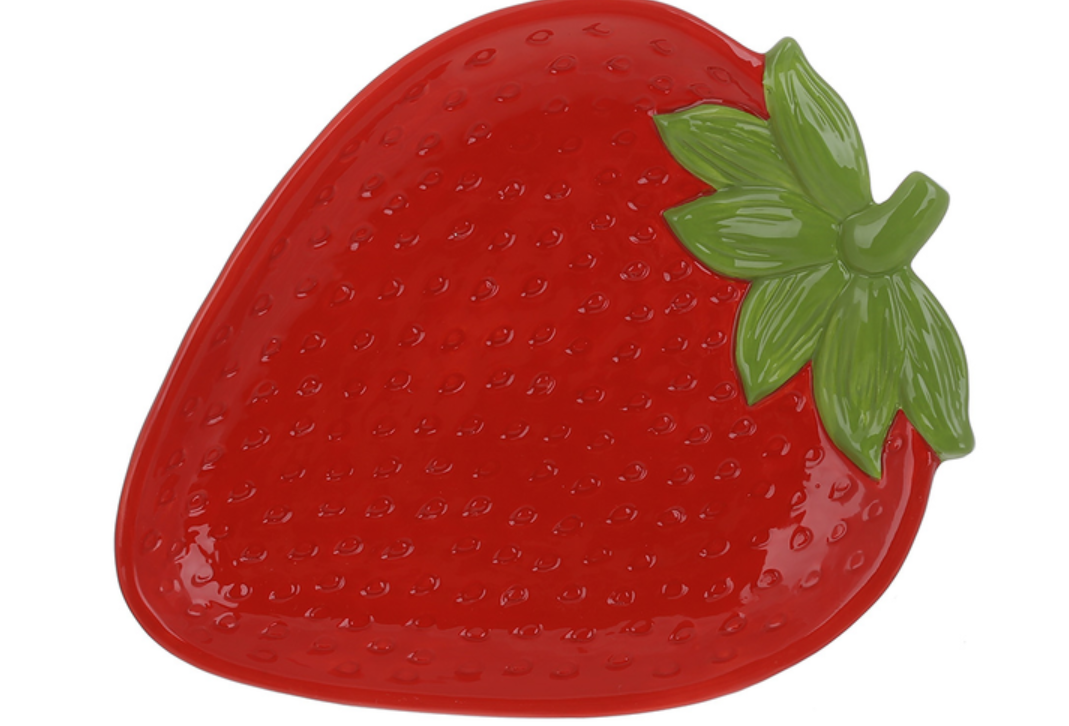 Тарілка десертна Полуниця 18512 2,8х18х23 см Червоний (5010817)