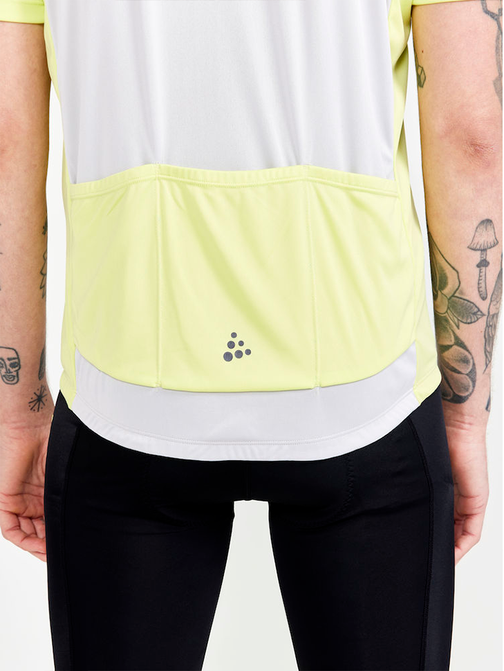 Чоловіча велофутболка СRAFT Core Endurance Logo Jersey 1910528-541914 M White/Yeze - фото 5