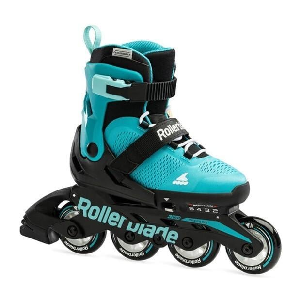 Ролики детские Rollerblade Microblade Aqua Black р. 28-32 Бирюзовый