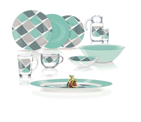 Столовий сервіз Luminarc AMB Carron Ocean 46 пр. (Q4741) Столовий сервіз Luminarc AMB Carron Ocean 46 пр. (Q4741)