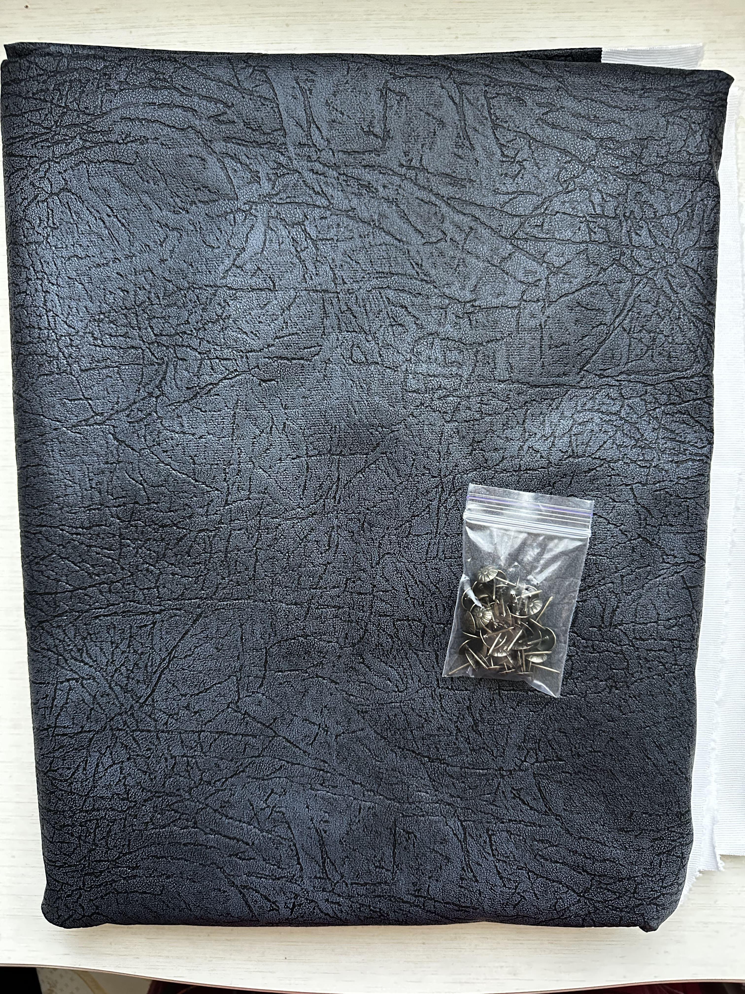 Комплект дверной обивки с тиснением Элеганс 200х100 см Мокрый асфальт