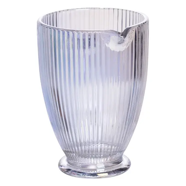 Глечик для напоїв фігурний прозорий ребристий з товстого скла 1,2 л Rainbow - фото 2 Глечик для напоїв фігурний прозорий ребристий з товстого скла 1,2 л Rainbow - фото 2