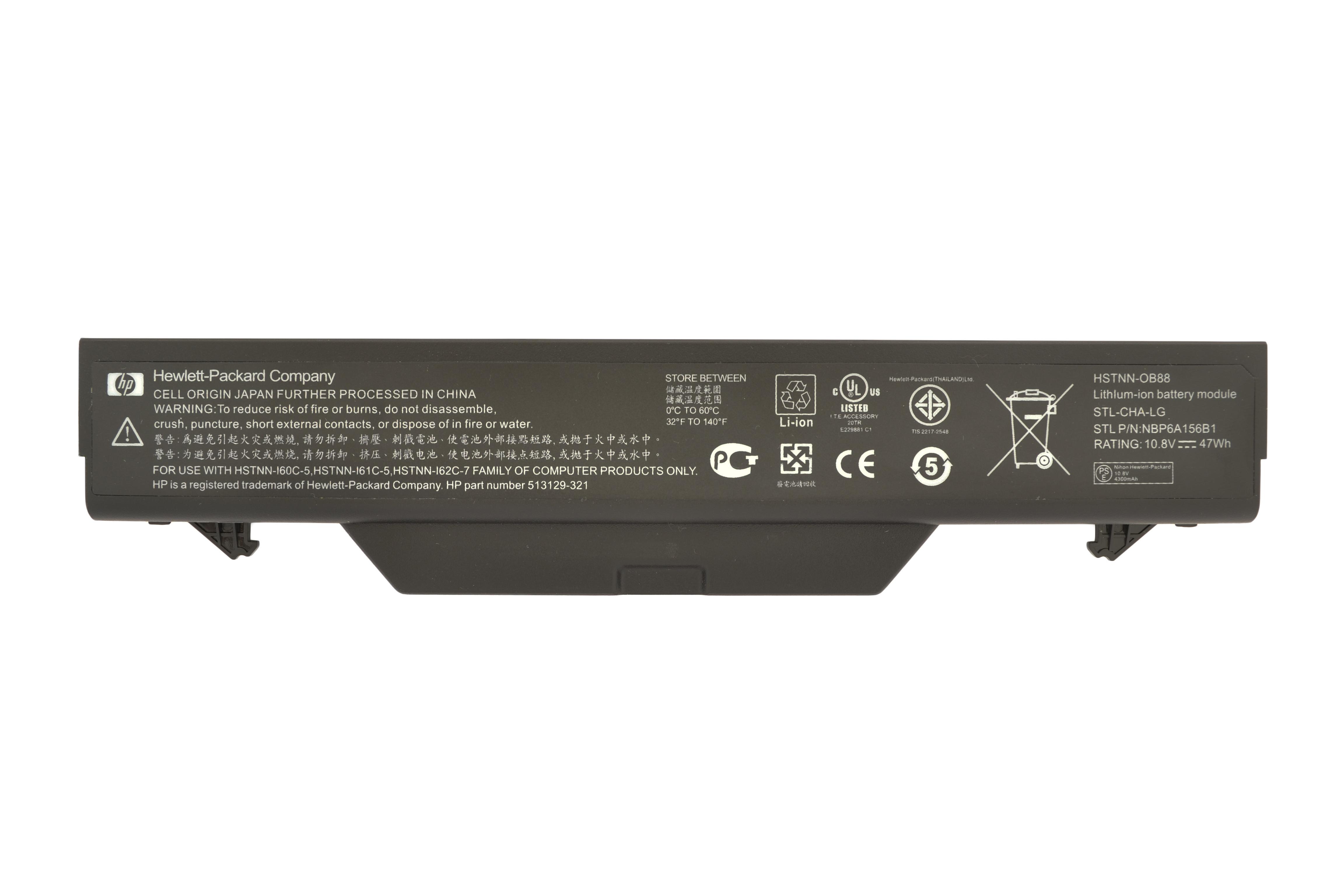 Аккумулятор для ноутбука HP Compaq HSTNN-IB89 ProBook 4510s 10.8V Black 4400mAh Orig