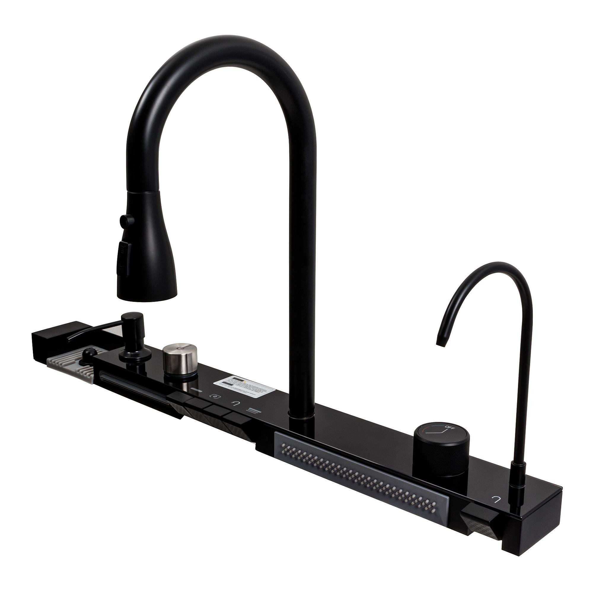 Мийка кухонна Platinum Handmade Водоспад 75x45М PVD Чорний (000041326) - фото 12 Мийка кухонна Platinum Handmade Водоспад 75x45М PVD Чорний (000041326) - фото 12