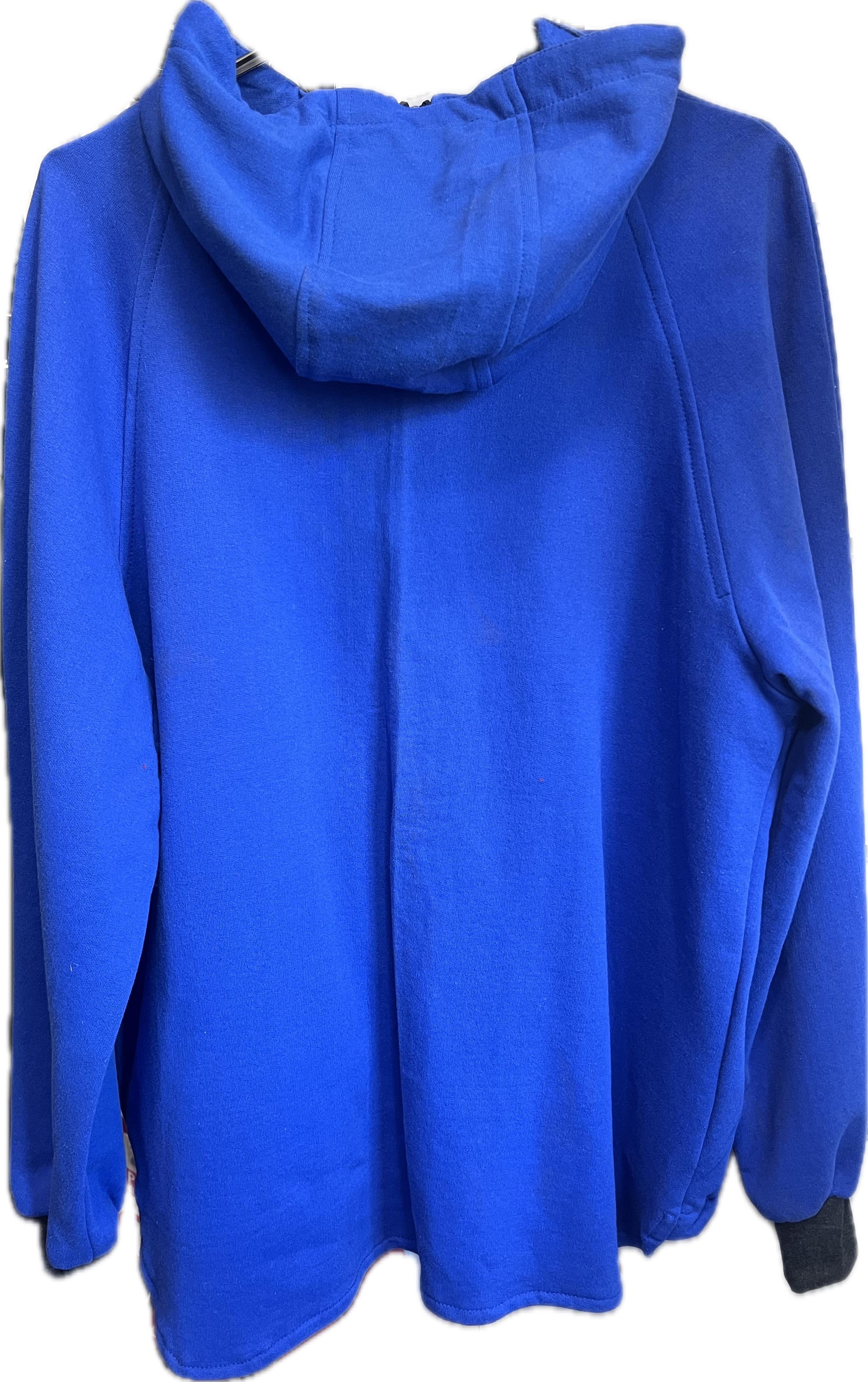 Худі унісекс футер з начосом р. 52/54 Синій (24980602) - фото 2 Худі унісекс футер з начосом р. 52/54 Синій (24980602) - фото 2