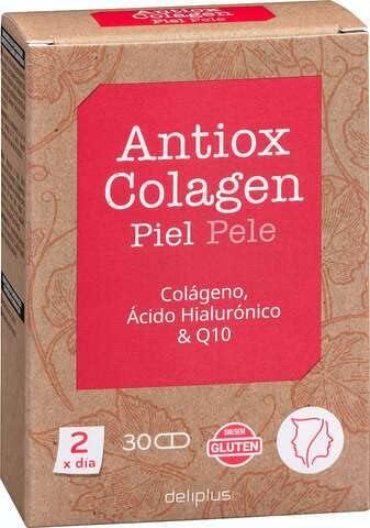 Колагенові капсули з гіалуроновою кислотою вакам і Q10 Deliplus Antiox Skin Collagen Capsules 30 шт.