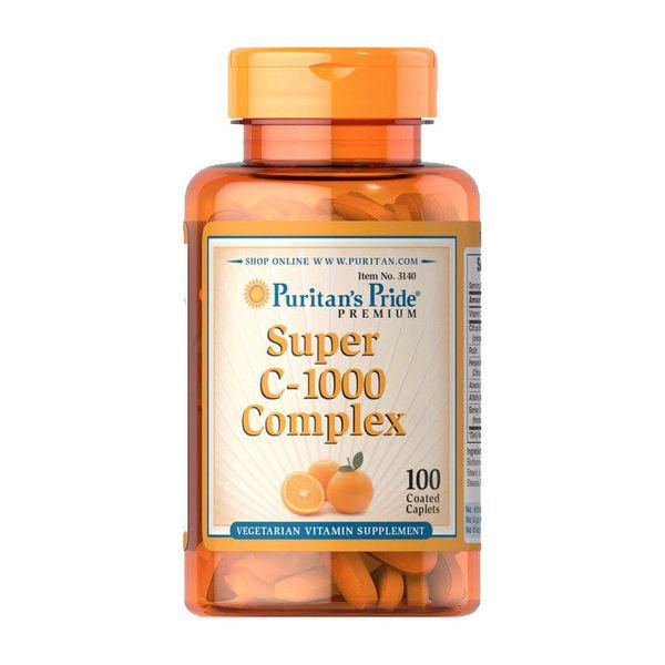 Витамин C комплекс Puritan's Pride Vitamin C-1000 Complex 100 Coated Caplets