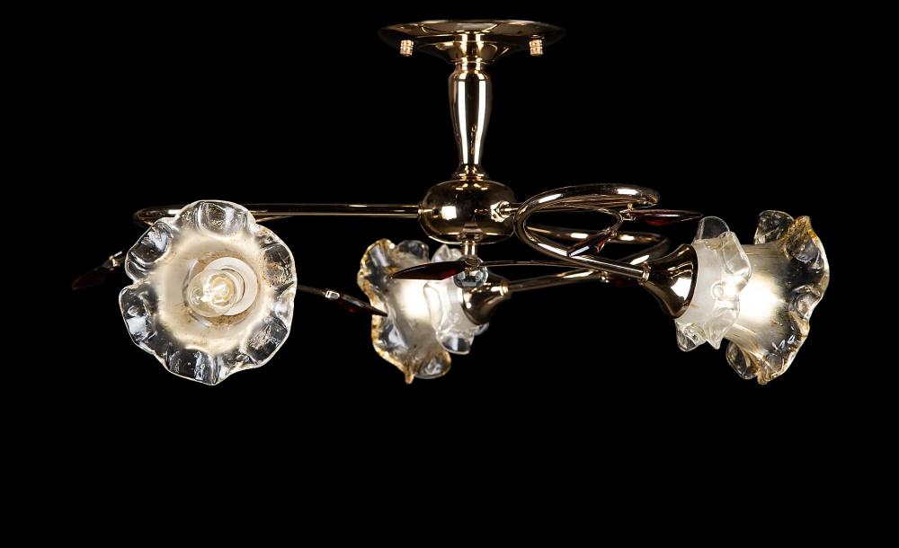 Люстра с плафонами Ray L121/3 FGD+BRN2 (IR005597)