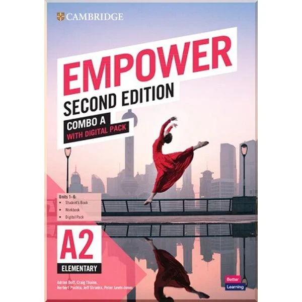 Учебник и рабочая тетрадь Cambridge Empower Second Edition A2 Elementary Combo A with Digital Pack