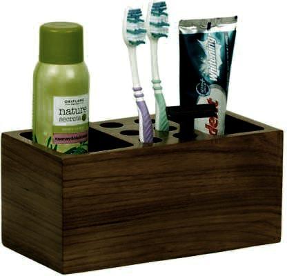 Органайзер для зубных щеток из дерева Хуриба Капучино (ОЗП-002309)