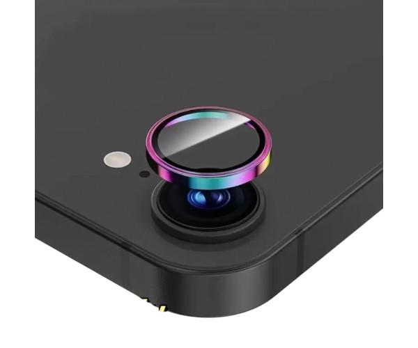 Защитное стекло с рамкой CD Pattern на заднюю камеру для iPhone 16e Разноцветный