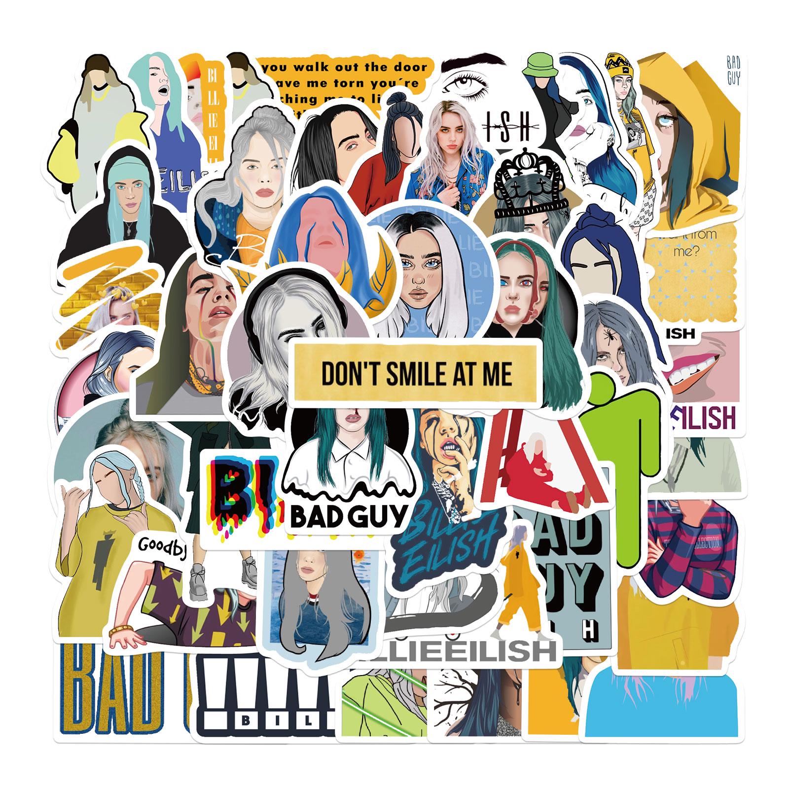 Набір наклейок Billie Eilish 50 шт.