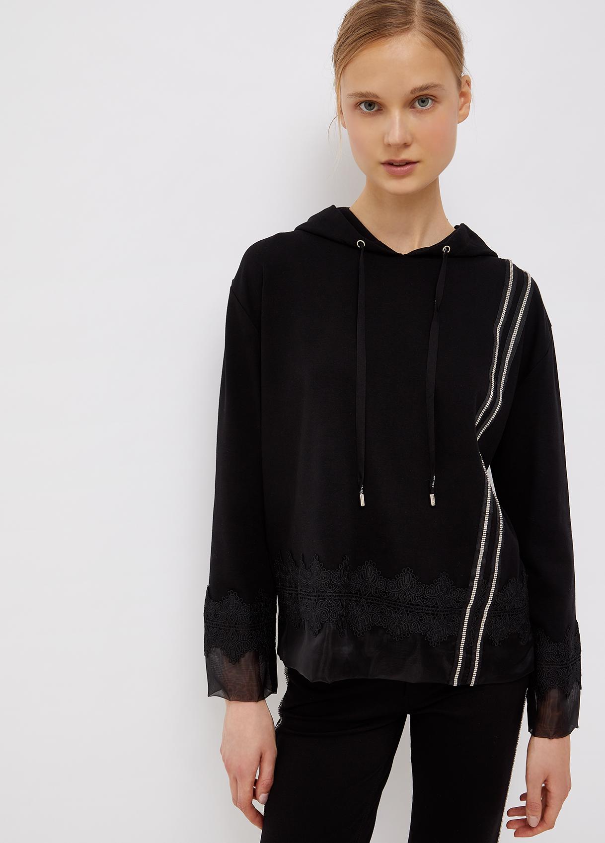 Світшот жіночий Liu Jo S Чорний (tf1046-j6144)