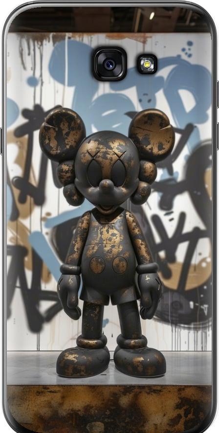 Чехол на Samsung Galaxy A7 (2017) Bronze kaws v2 (6098t-445-42517)