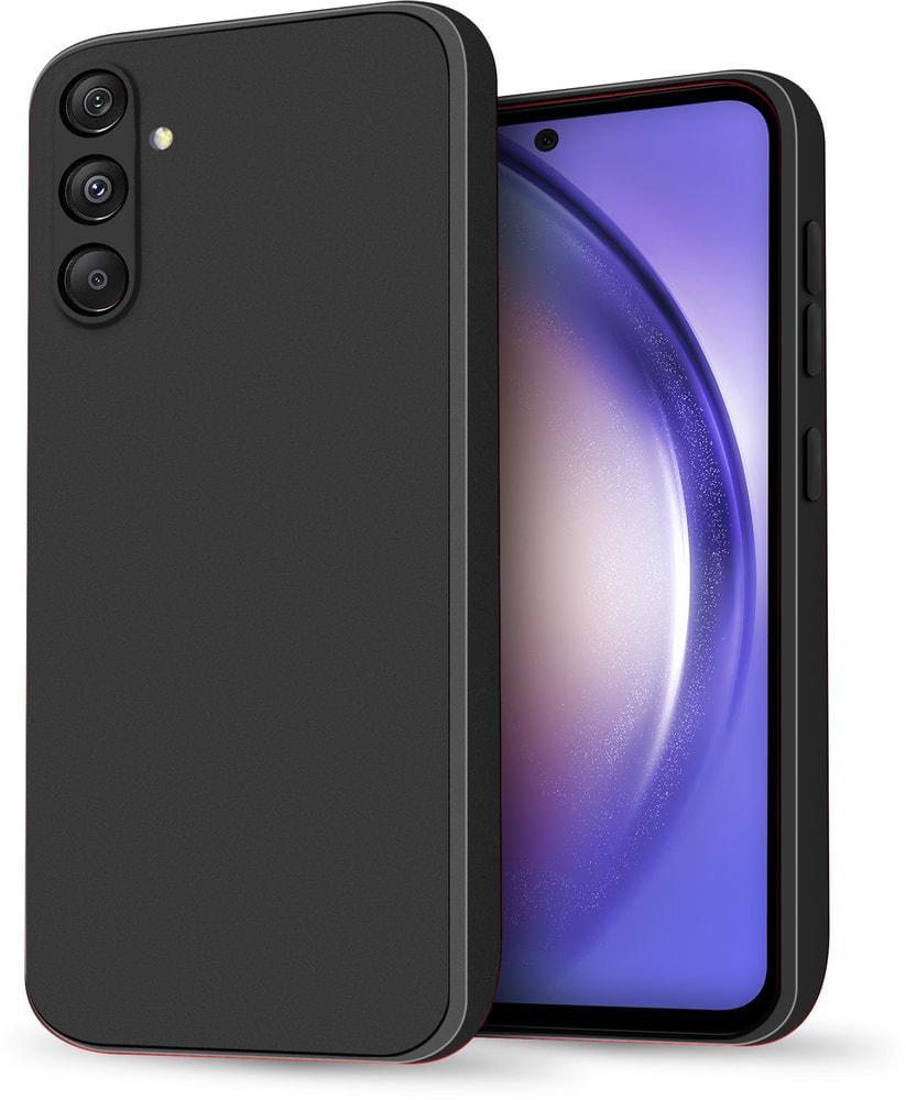 Силиконовый чехол HardCorner Samsung Galaxy A54 A546 (с микрофиброй) Black (34818-2B)