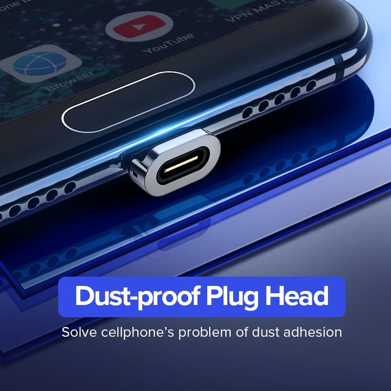 Магнитный кабель USB Type-C Ugreen для зарядки и передачи данных 1 м Черный - фото 5