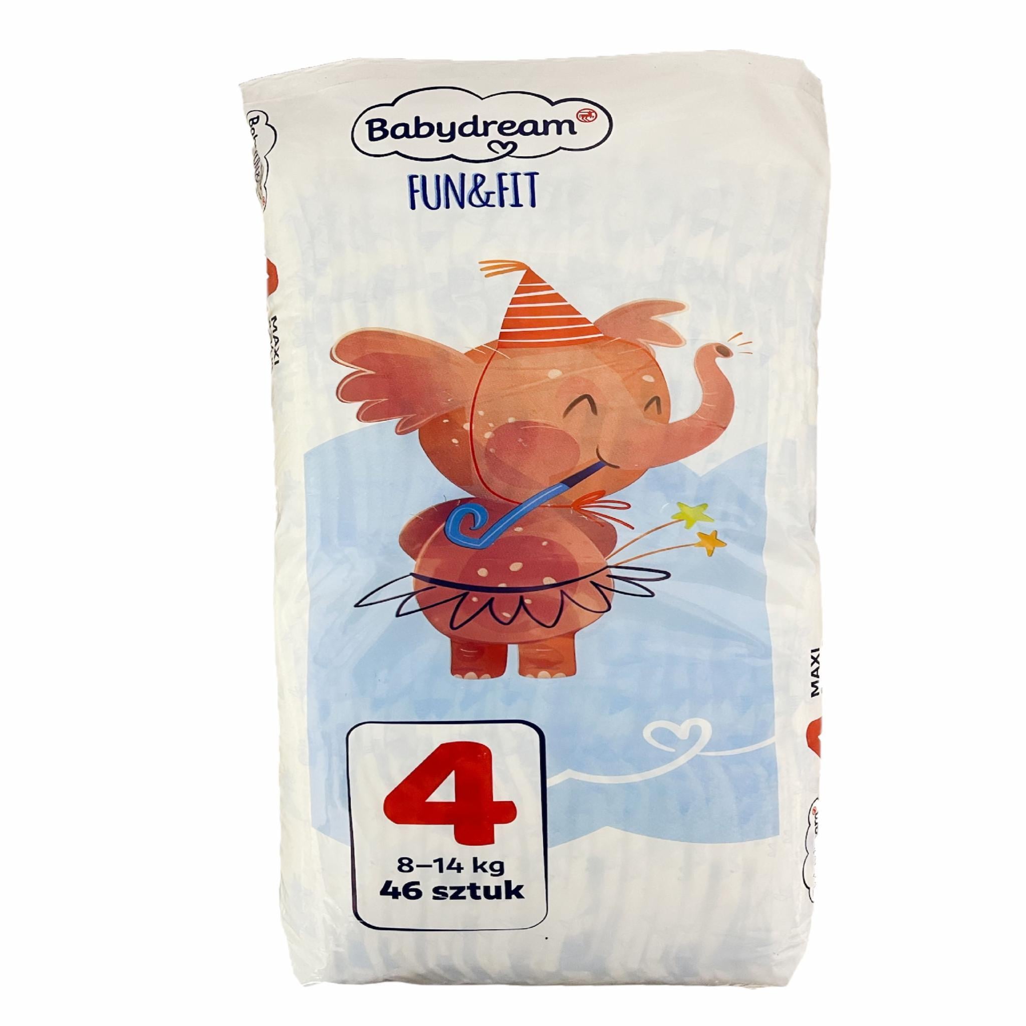 Подгузники Babydream FUN&FIT 4 Maxi 8-14 кг 46 шт. (122173694)