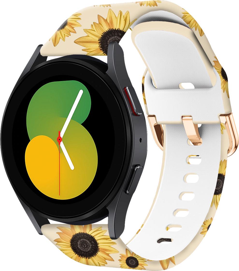Ремешок силиконовый Colorful для Galaxy Watch 5 44 мм Sunflower Powder (37735)