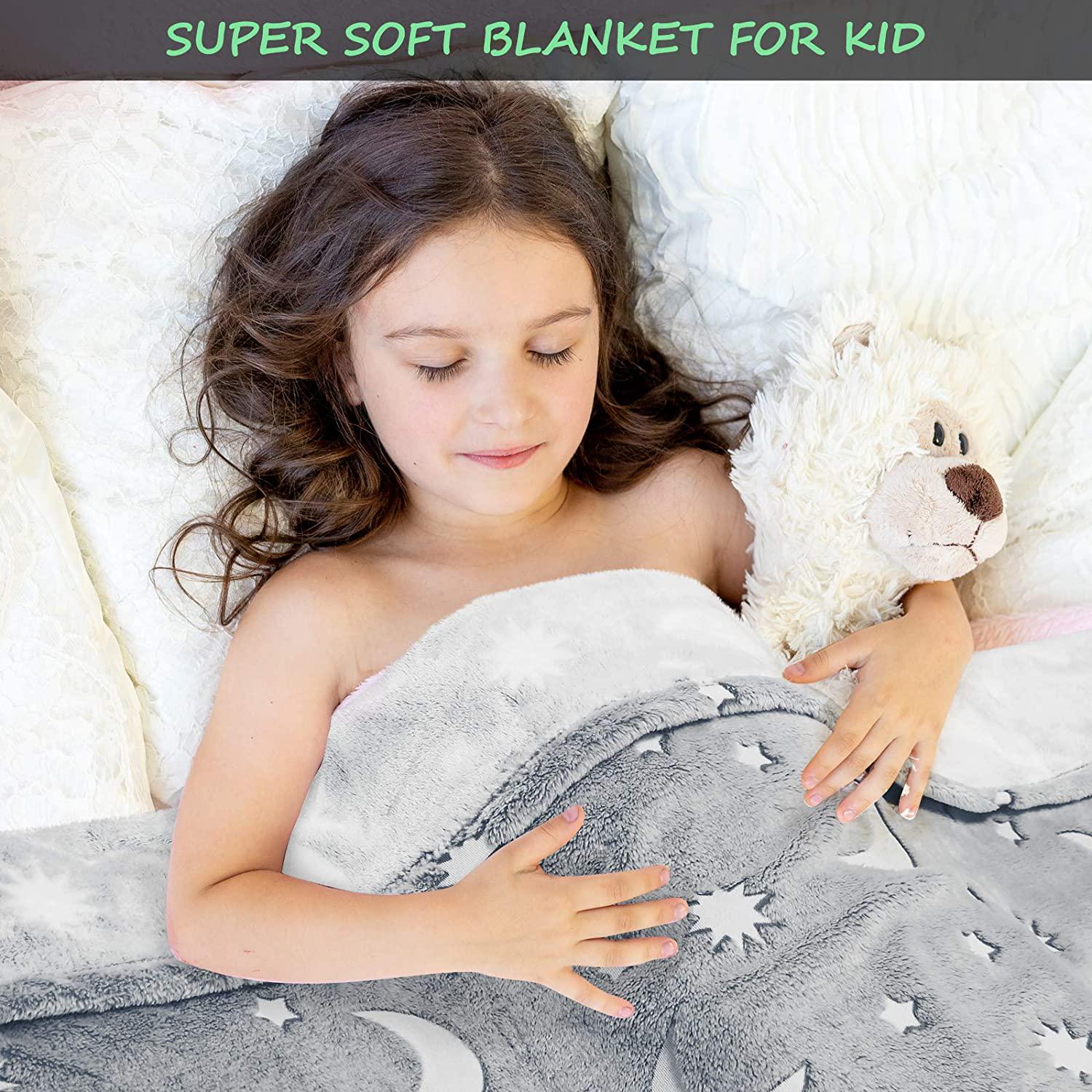 Плед що світиться в темряві BLANKET з зірками 120х150 см Gray (390ff6aa) - фото 6