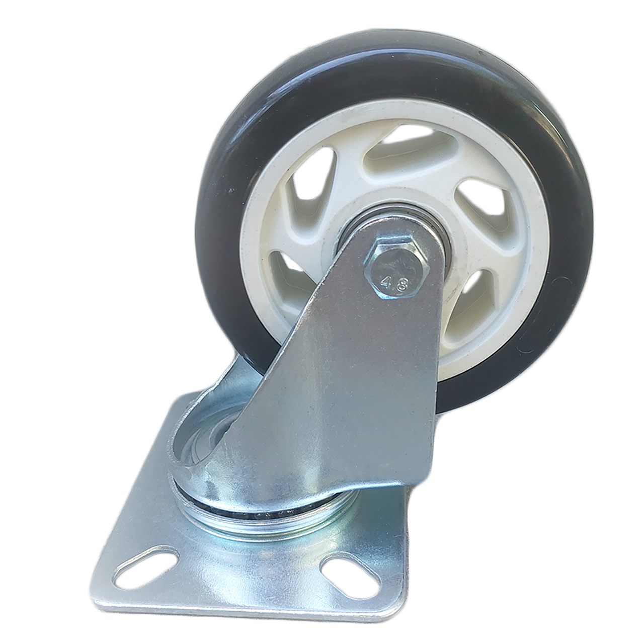 Колеса у поворотному кронштейні з підшипником d 100 мм Чорний (7102-NL-100-R)