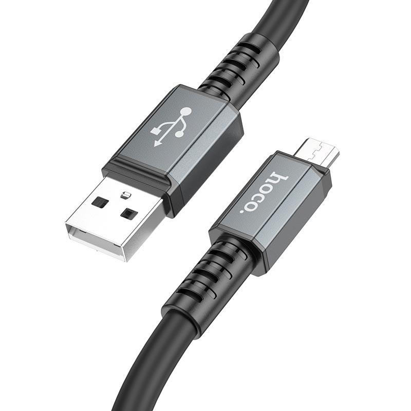 Кабель Hoco Micro USB Strength X85 1 м Black (9822330) - фото 2 Кабель Hoco Micro USB Strength X85 1 м Black (9822330) - фото 2