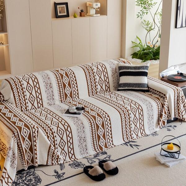 Плед с геометрическим узором 180х300 см (Y02464-3)