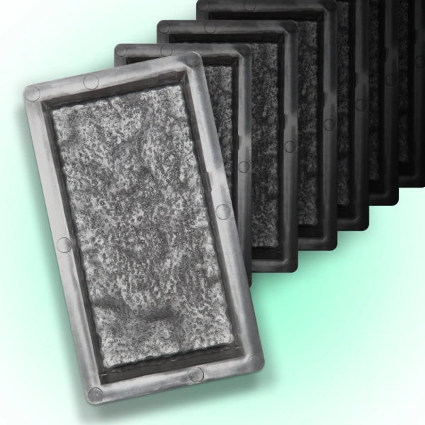 Форми для тротуарної плитки Верес-2007 Бруківка колота 60 мм 30 шт. (1080130-3208) - фото 1 Форми для тротуарної плитки Верес-2007 Бруківка колота 60 мм 30 шт. (1080130-3208) - фото 1