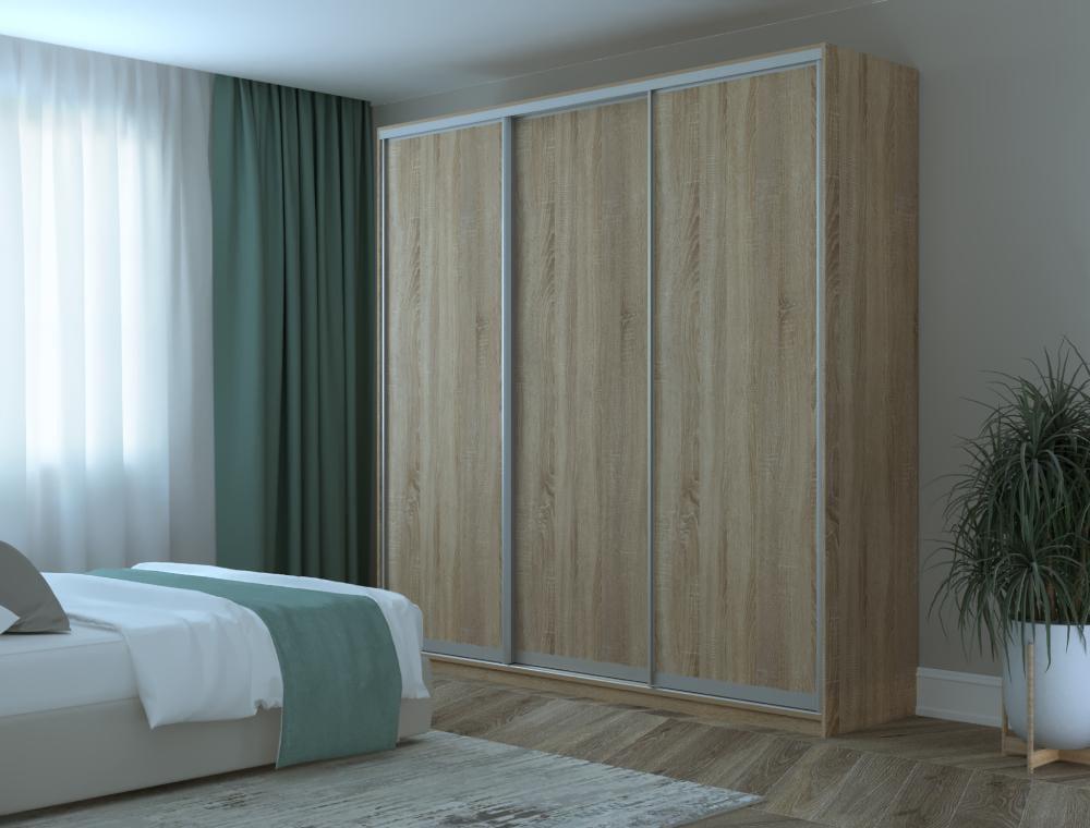 Шкаф-купе трехдверный Doros Сити 24 238х60х240 см Дуб Сонома (DRS-011059)