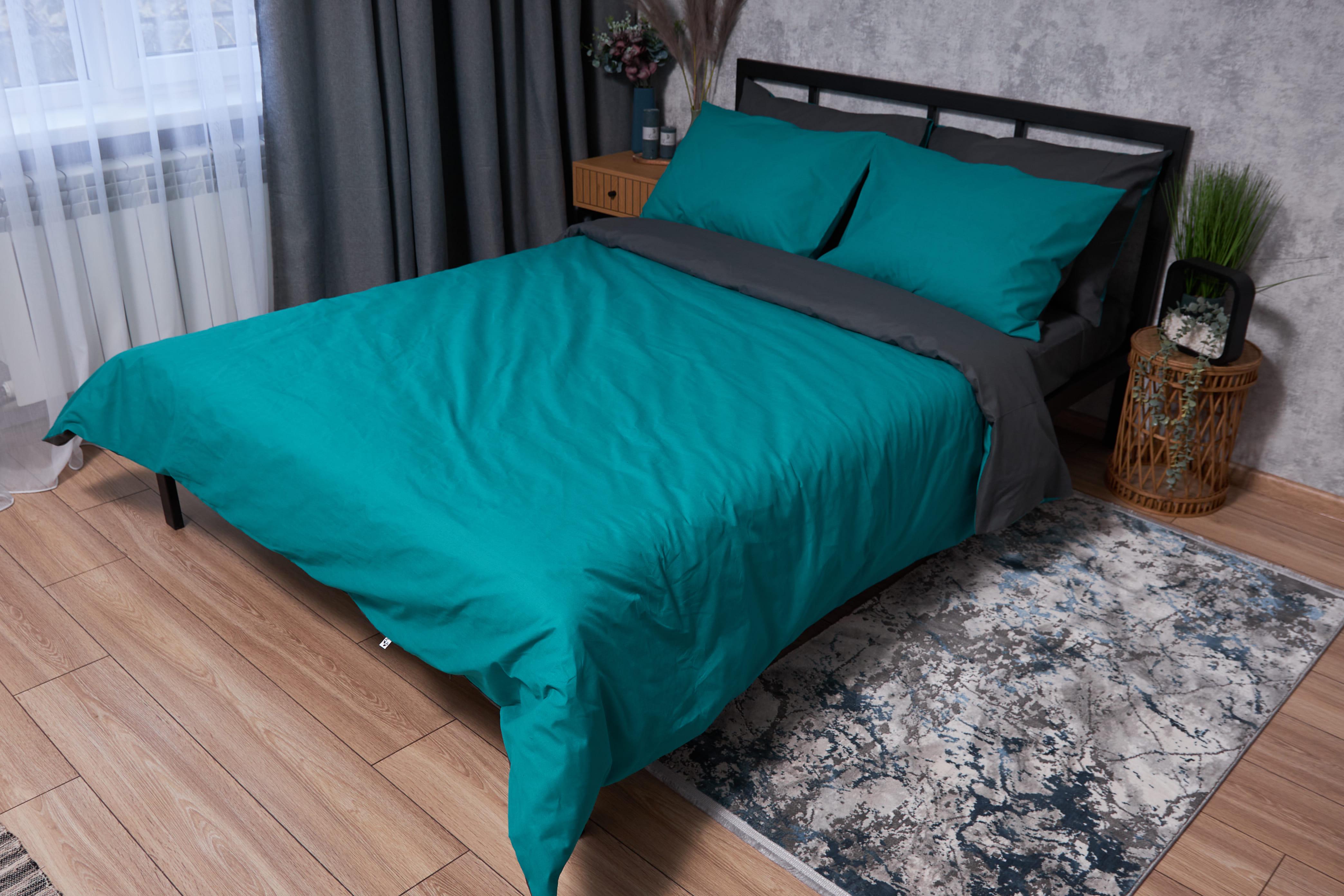 Пододеяльник Moon&Star Gold Люкс бязь полуторный 143х210 см Gray/Green (MS-870000170)