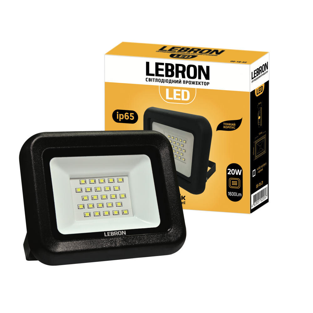 LED-прожектор Lebron L-LF 50W 6200K 4500 Lm 230V (28688896)