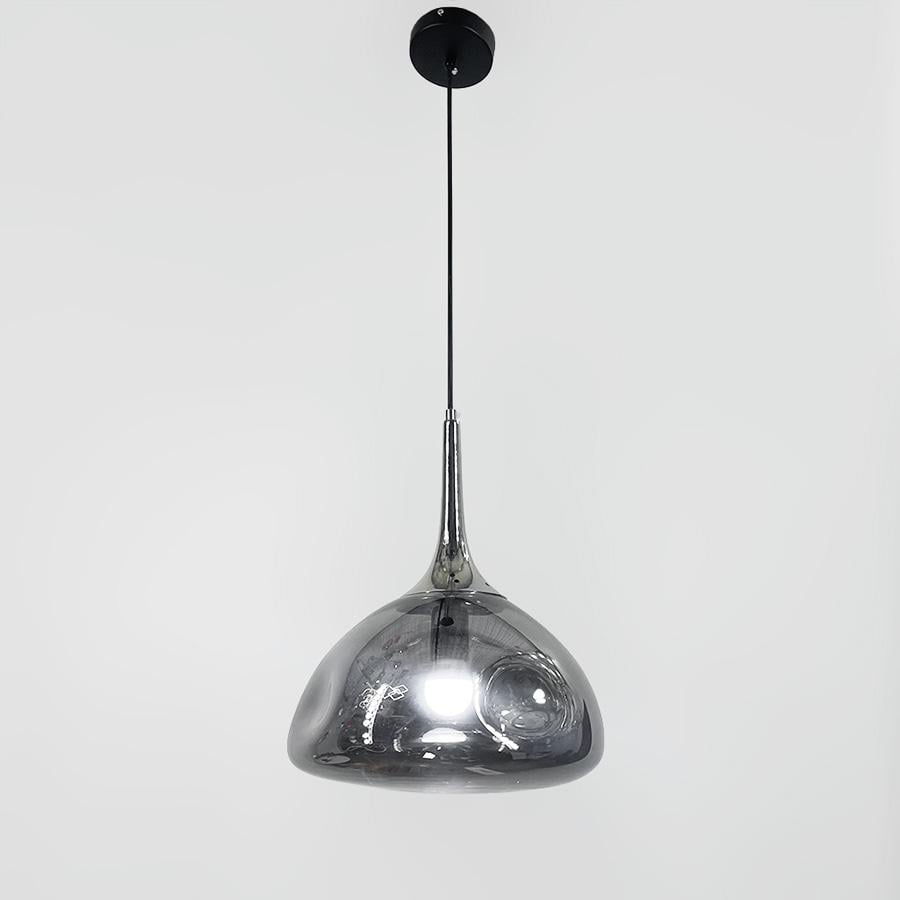 Світильник із м'ятим склом Графітовий (0565/1 CH)