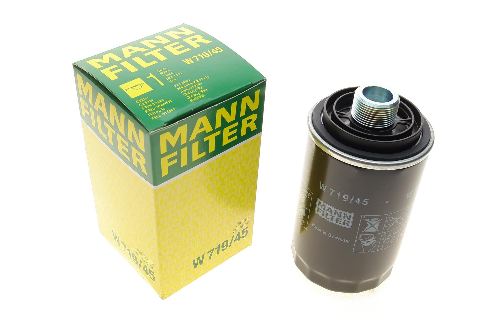 Фильтр масляный Mann-Filter для VW T5 2,0TSI 11- (W 719/45)