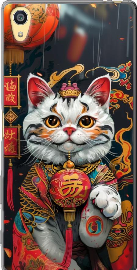 Чехол на Sony Xperia Z5 E6633 China Cat v2 (6135u-274-42517) Чехол на Sony Xperia Z5 E6633 China Cat v2 (6135u-274-42517)
