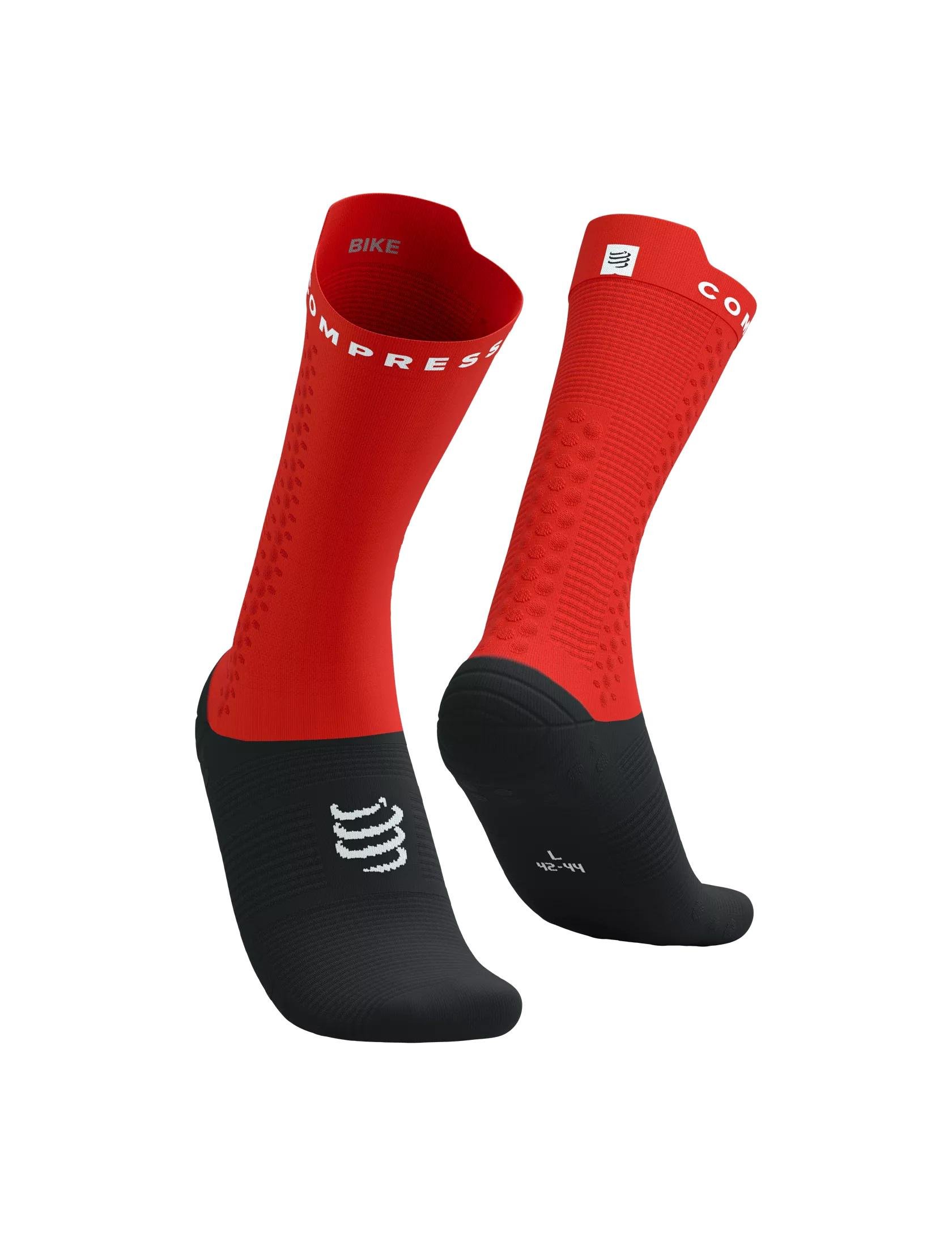 Носки Compressport Pro Racing Socks V4.0 Bike T2 Red/Black (9dfe9195)