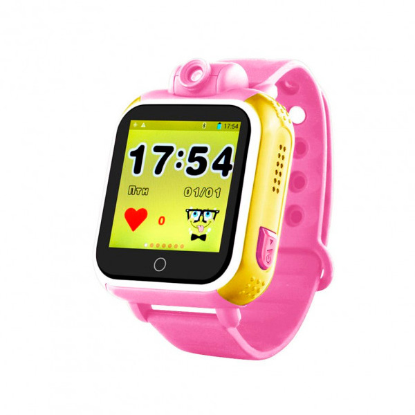 Дитячий годинник з GPS SMART BABY WATCH Q200 Рожевий - фото 1