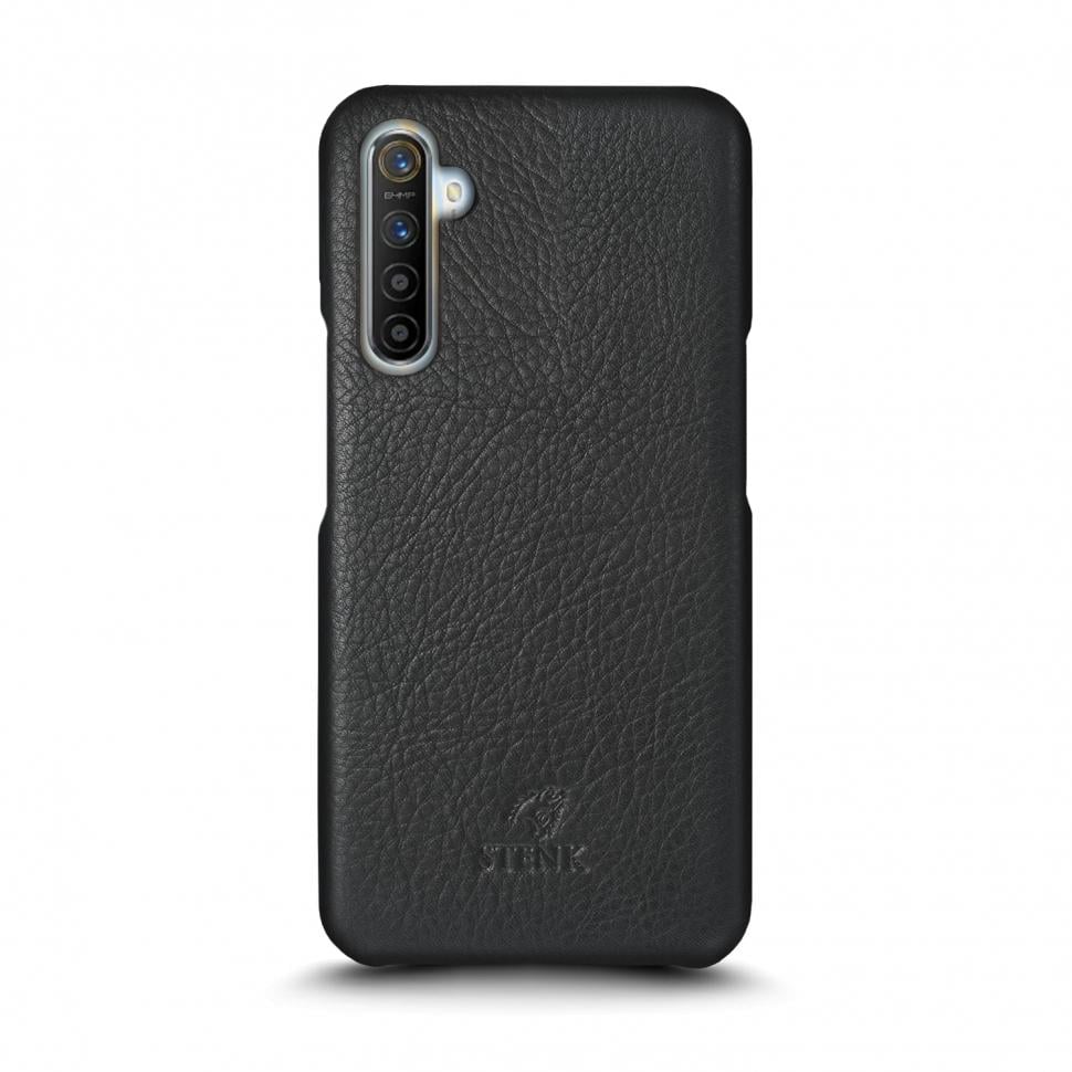 Кожаная накладка Stenk Cover для Realme X2 Черный (69400)