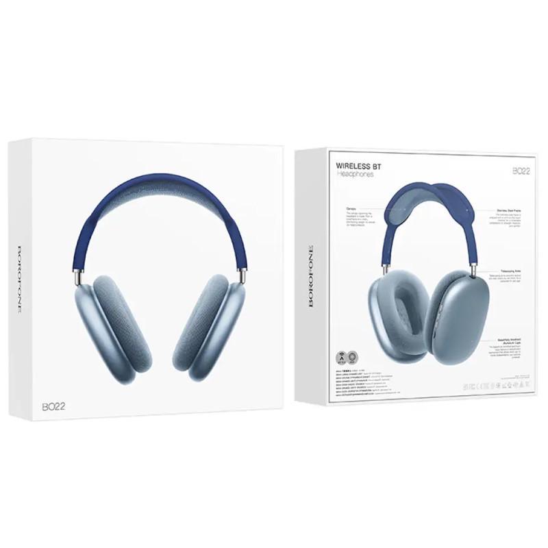 Наушники беспроводные BOROFONE BO22 Elegant Blue (00000071164_1) - фото 3 Наушники беспроводные BOROFONE BO22 Elegant Blue (00000071164_1) - фото 3